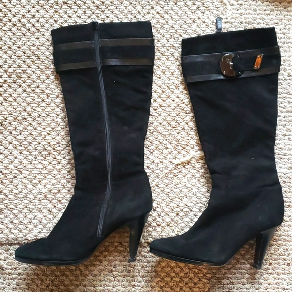 Women's Size 10 Cole Haan Suede high Heeled Boots - Picture 1 of 4